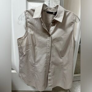 Sleeveless button down shirt